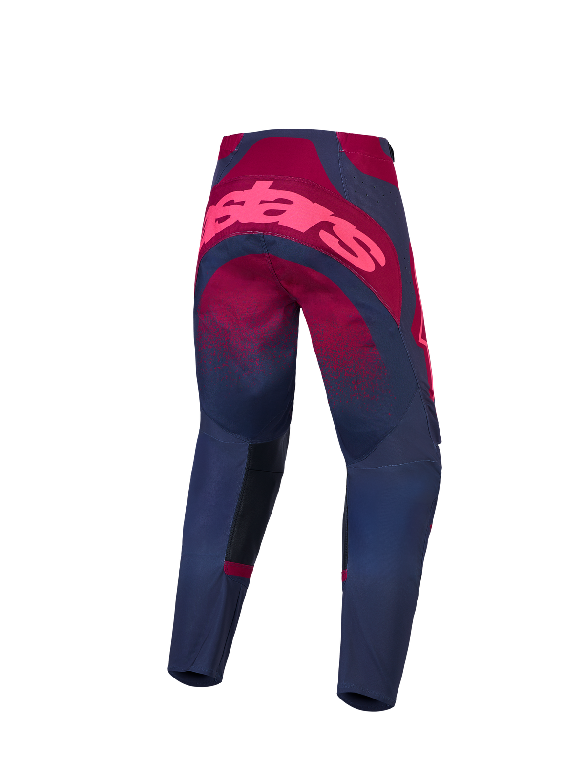 Alpinestars Stella Techstar Swan, pantalon de motocross pour femme, rouge foncé et gris foncé, vue de dos.