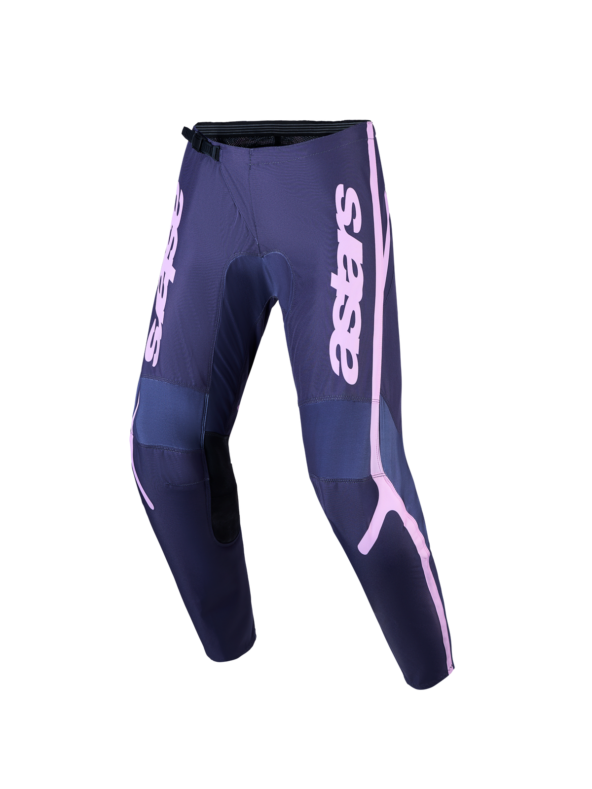 Alpinestars Stella Fluid Apex V2, pantalon de motocross pour femme, gris et rose, construction tout-terrain renforcée.