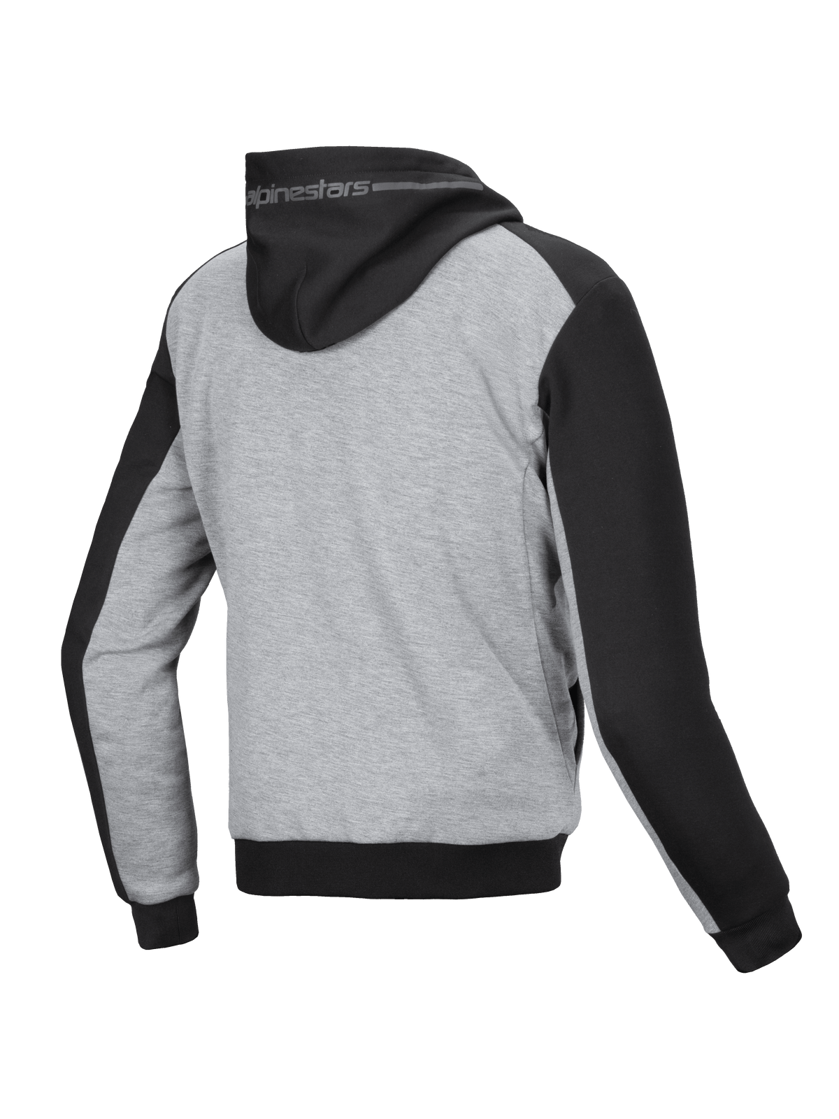 Alpinestars Chrome V2 Sport Hoodie, men's urban motorcycle riding jacket, black and gray heather, aramidic reinforcements.