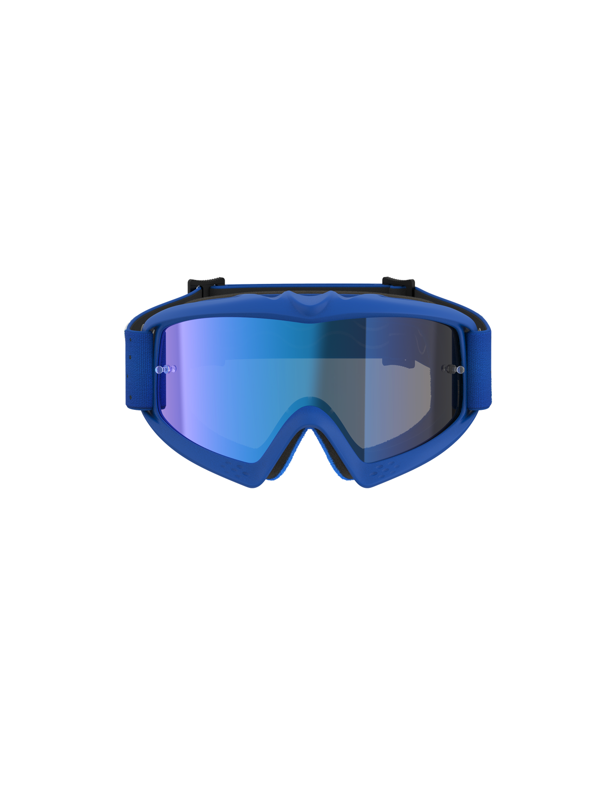 Alpinestars Masque Vision Vesta Junior, masque de motocross bleu pour enfant avec lentille miroir anti-buée, certifié CE.