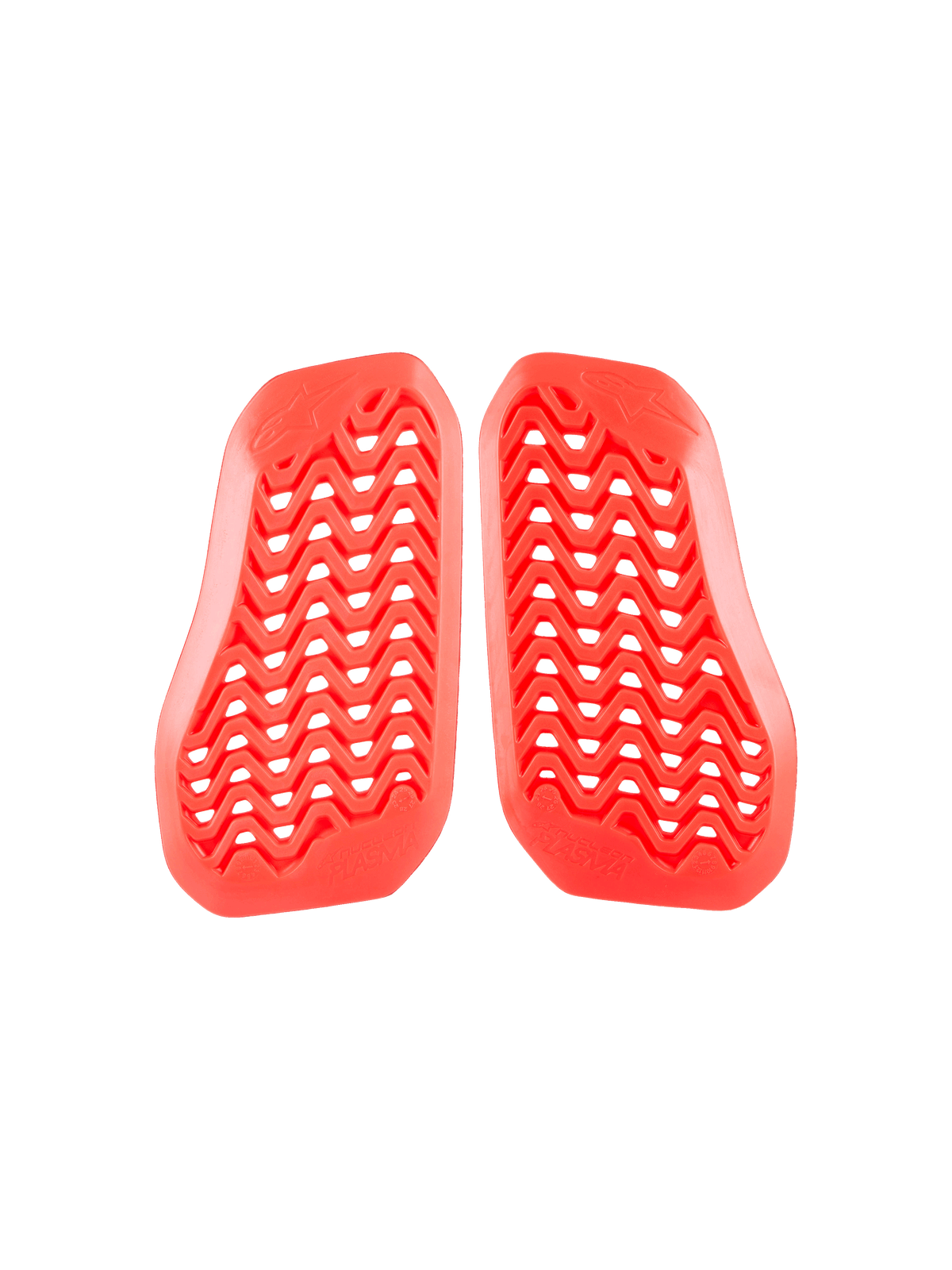 Alpinestars Nucleon Plasma Divided Chest Protector, rode motorborstbeschermer insert, geventileerd zigzagpatroon met geperforeerde gaten, CE-gecertificeerde impactbescherming, tweedelige lichtgewicht constructie
