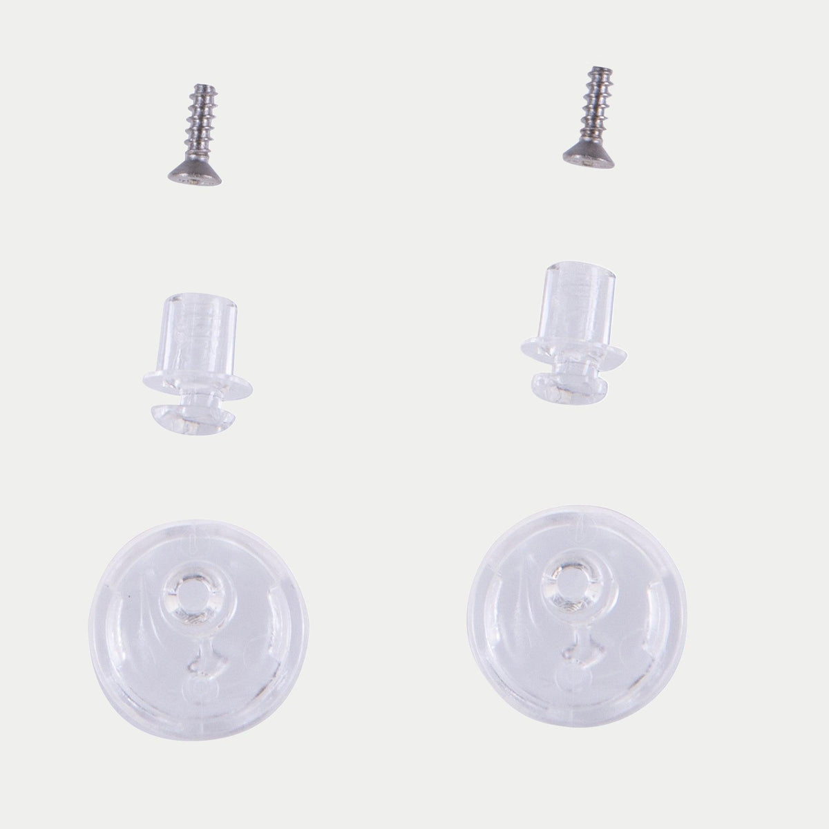 Alpinestars Pinlock Tear-Off Stifte Set, Transparentes Helmzubehör, Ersatz-Hardware-Set mit durchsichtigen Stiften, Schrauben und runden Sockeln für Supertech R10 Visiere, offizielle Alpinestars-Ersatzteile