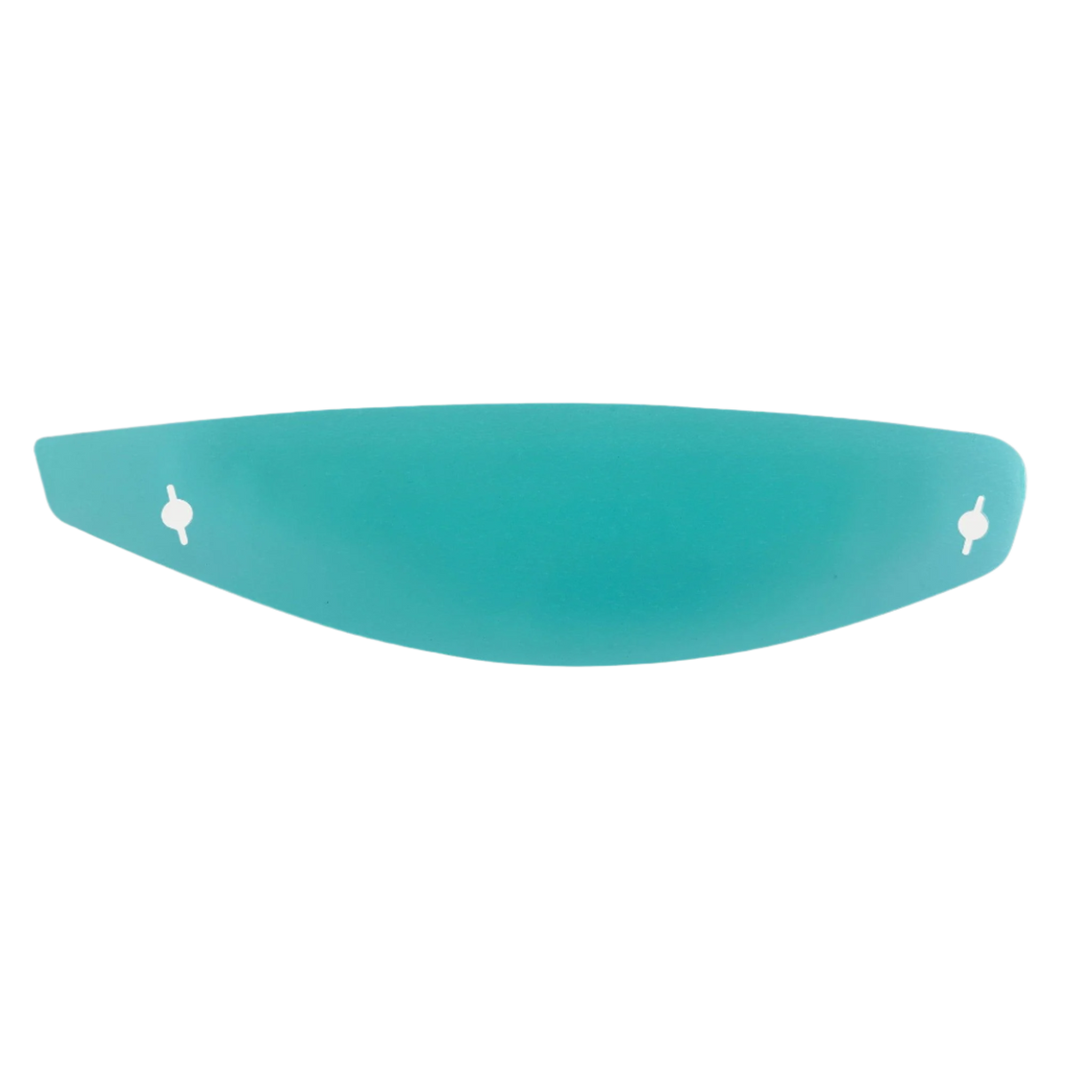 Alpinestars Supertech R10 Shield Tear-Off Set, teal motorcycle racing helmet accessory for visor protection.