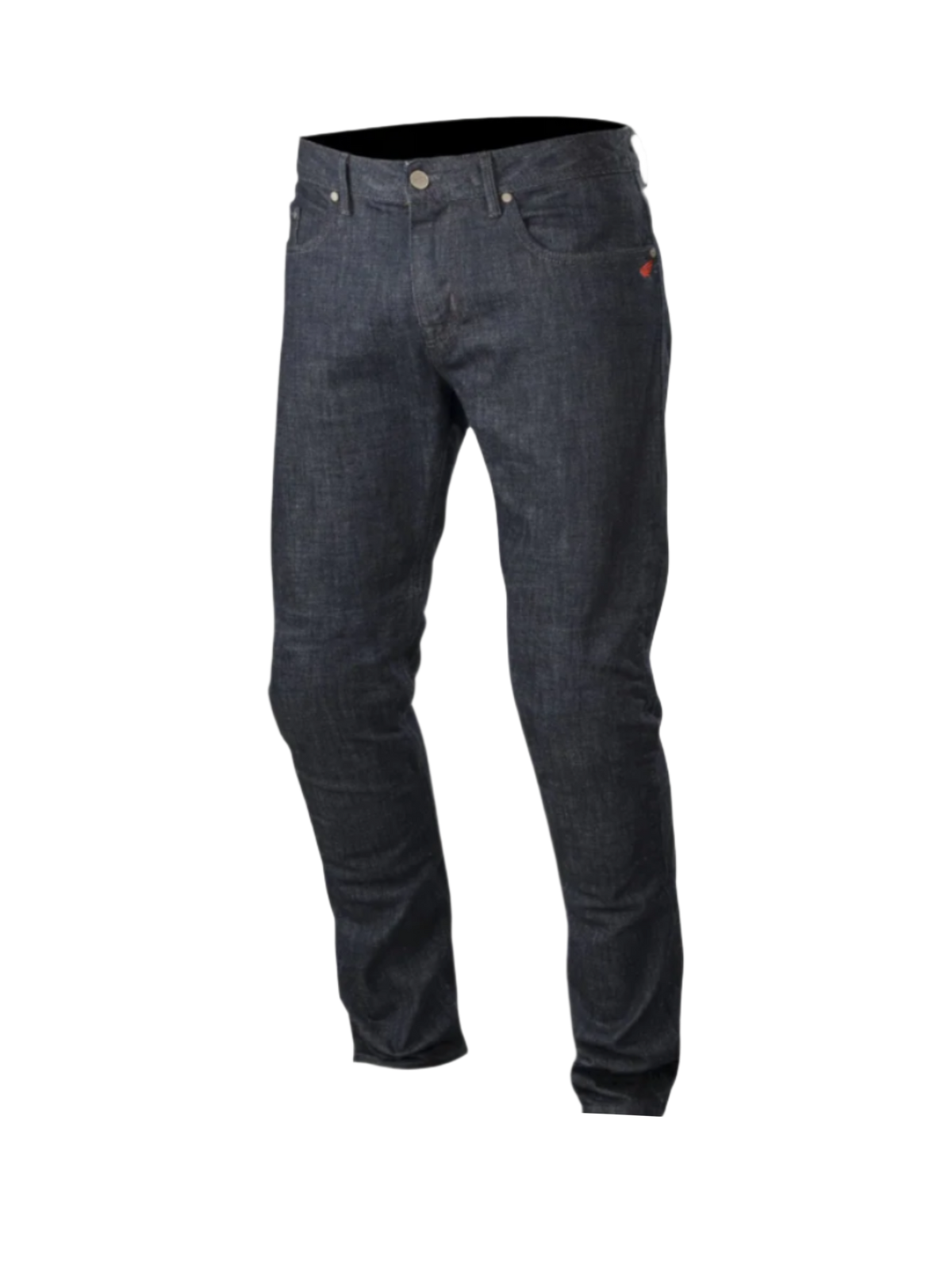 Alpinestars Copper Denim Broek, heren motorjeans voor stedelijk gebruik, donkerblauw, rechte pasvorm, met aramidevezelbescherming.