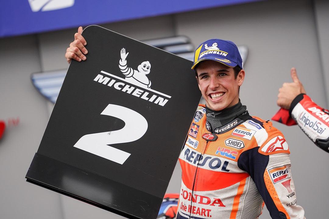 Alex Marquez liefert dem MotoGP Second in Le Mans, Frankreich, nasses Wettermeisterklasse an die Macht