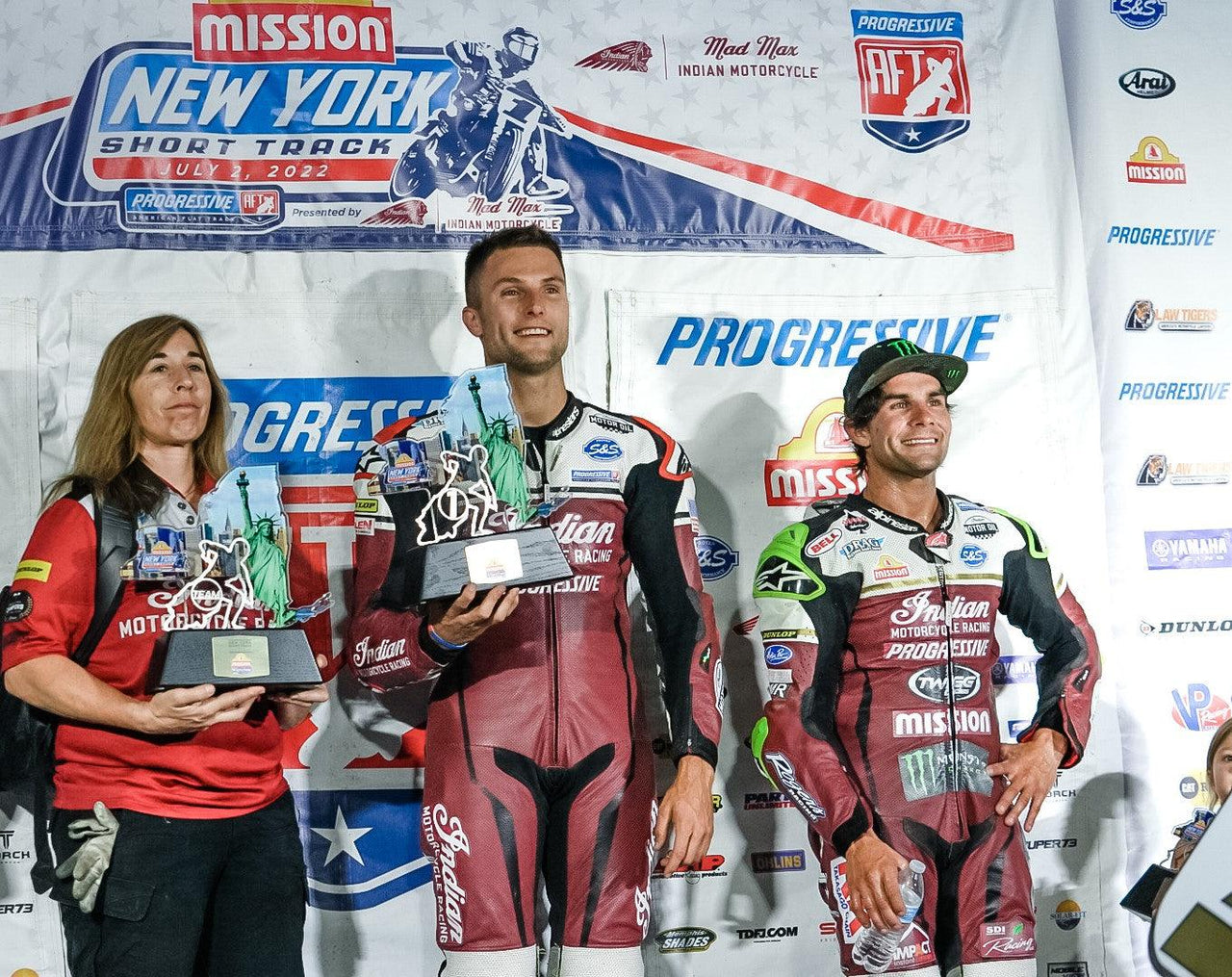 Eine weitere dominante Nacht für Alpinestars im amerikanischen Flat Track Racing als Briar Bauman, Cory Alexander und Kody Kopp gewinnen alle wichtigsten Events in Weedsport, New York