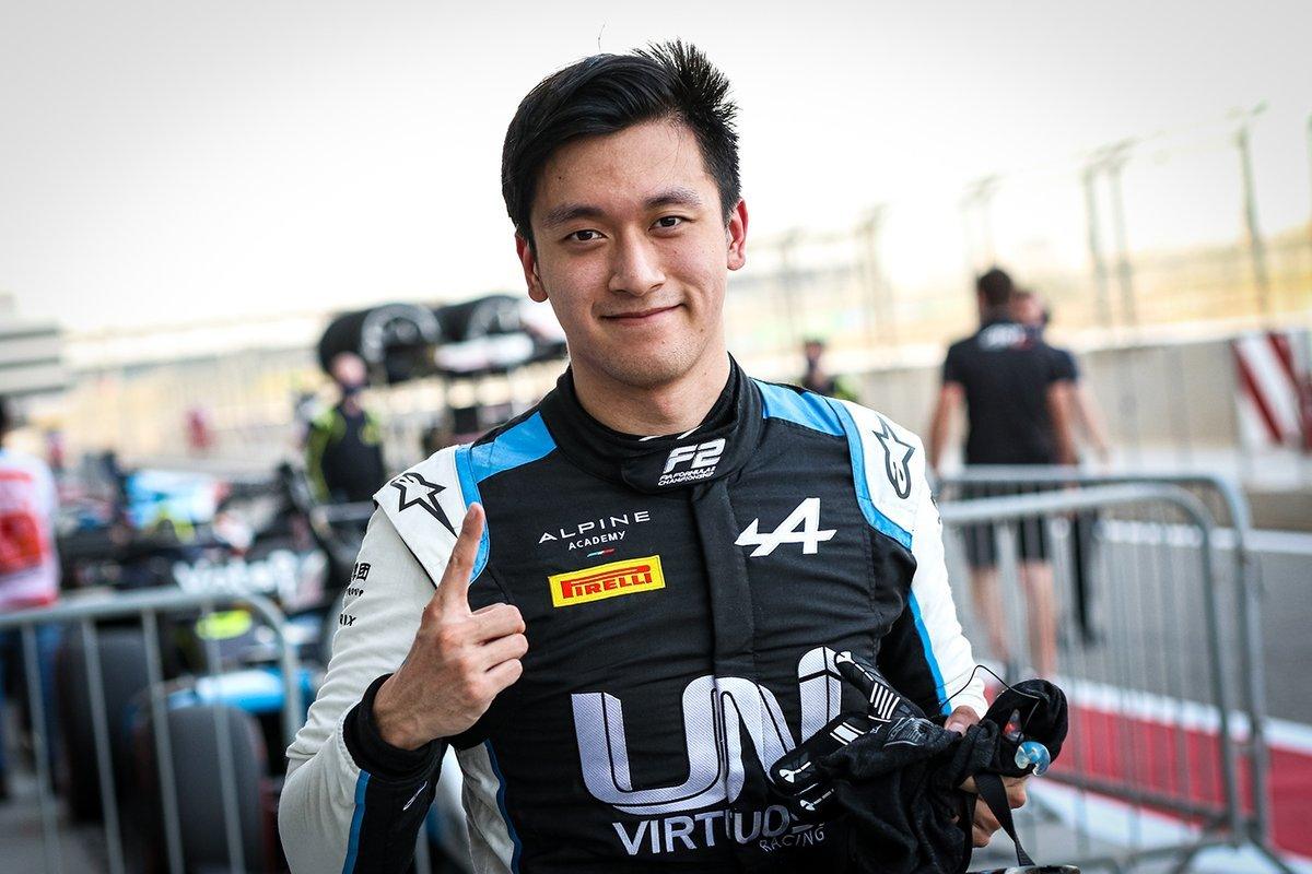 Guanyu Zhou triumphiert in F2 Sprint Race 2 in Yas Marina