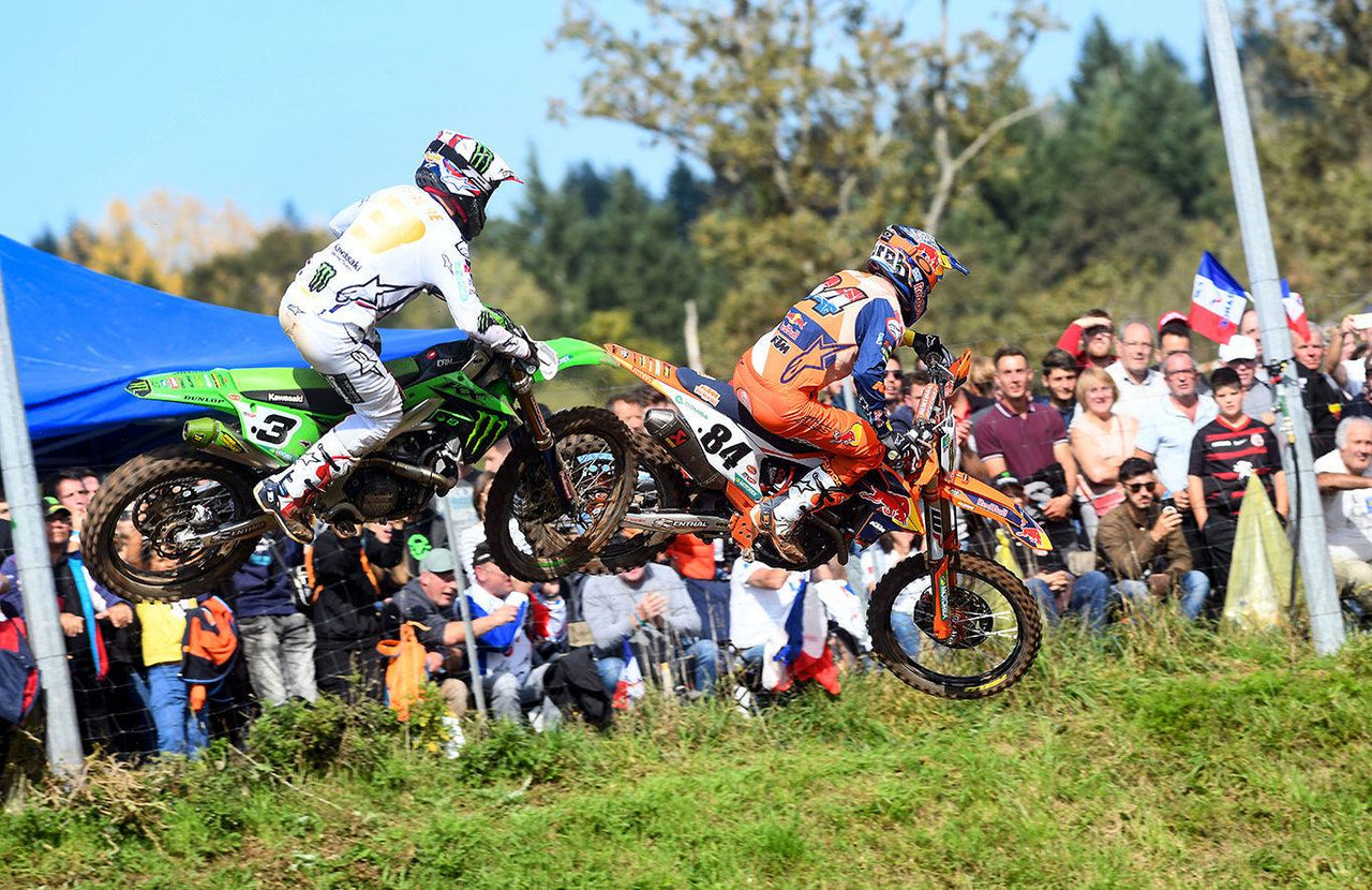 Battle Royale in Frankreich als Jeffrey Herling bewertet Romain Febvre, um den MXGP -Sieg zu sichern