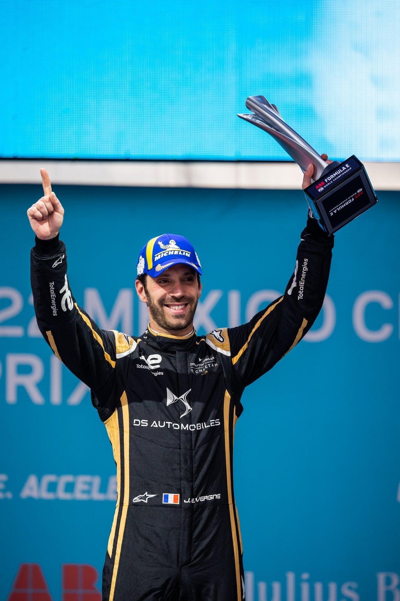 Jean-Eric Vergne in der Mischung für die ABB FIA-Formel E Mexiko Eprix Sieg in Mexiko-Stadt