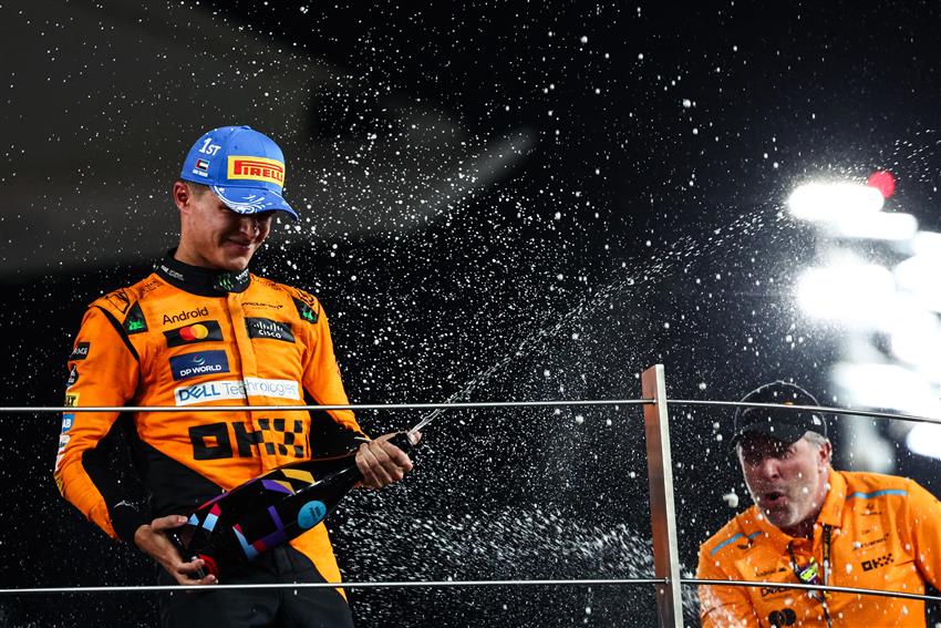LANDO NORRIS STORMS TO FORMULA ONE VICTORY IN SEASON FINALE AT ABU DHABI GRAND PRIX AT THE YAS MARINA CIRCUIT