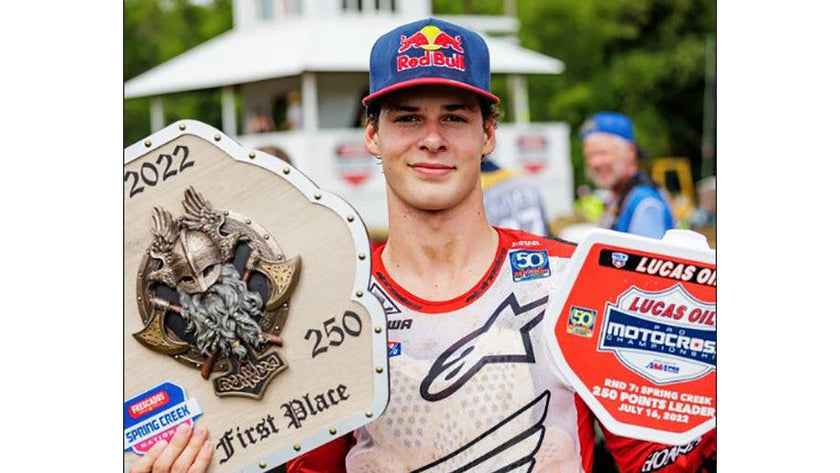 Lawrence Brothers se battait dur pour sécuriser Finsh à doubleo pour Alpinestars dans AMA 250 Pro Motocross, Jett le vainqueur et Hunter à Spring Creek