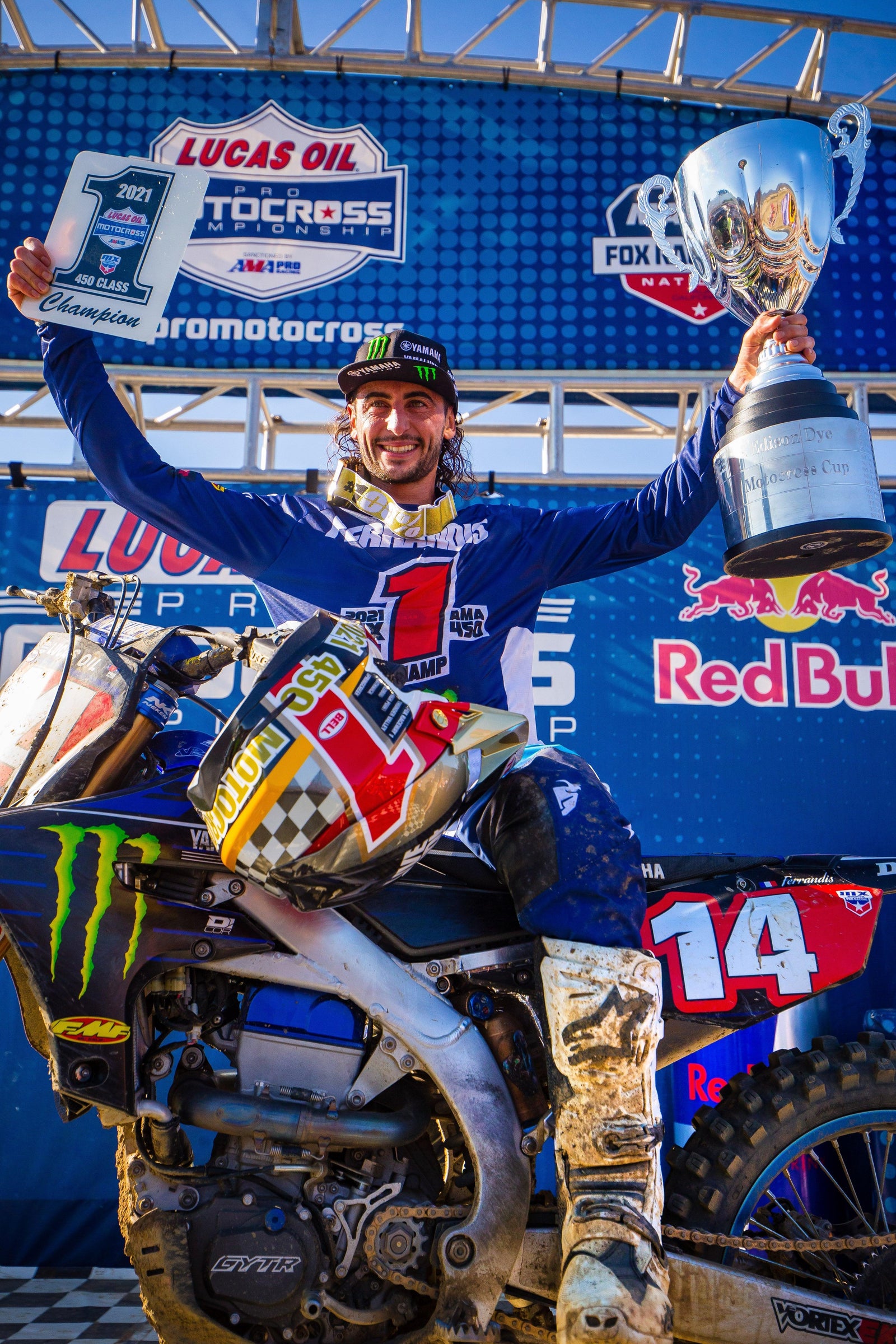 Dylan Ferrandis wurde AMA 450 Pro Motocross Champion in Pala, Kalifornien, gekrönt