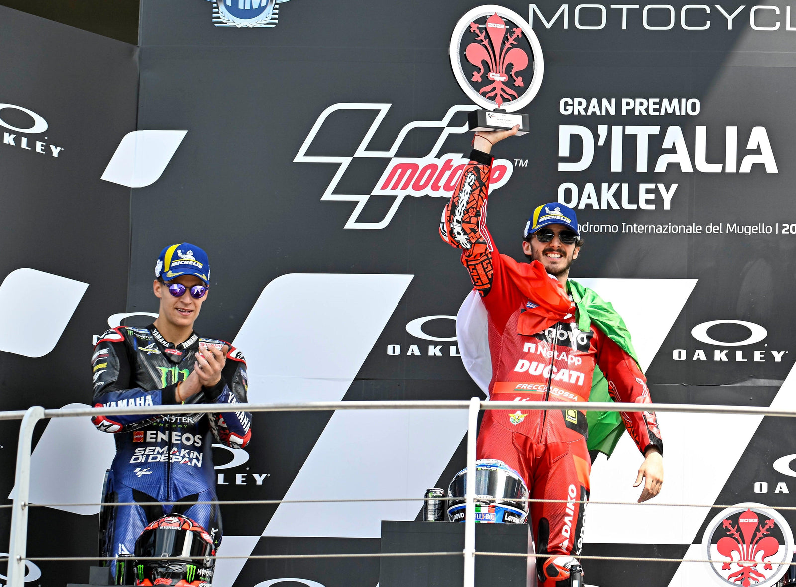 Alpinestars va 1-2 en Italie alors que Pecco Bagnaia s'affronte à une victoire incroyable de la course à domicile Motogp avec Fabio Quartararo terminant deuxième à Mugello