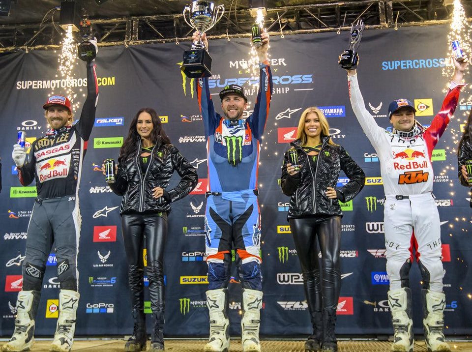 Alpinestars 450SX Podium Lock-out comme Eli Tomac Powers to Grantity San Diego Triumph