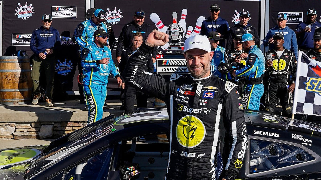 SHANE VAN GISBERGEN STRIKES LATE ON FOR NASCAR CUP SERIES RACE WIN AT WATKINS GLEN, NEW YORK