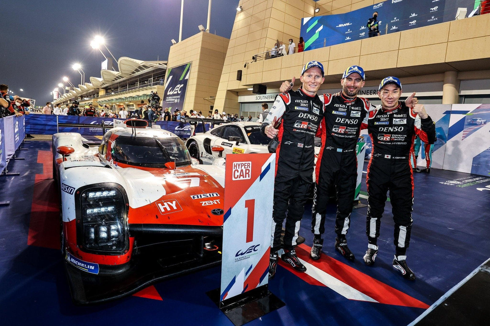 Alpinestars 1,2 en tant que Mike Conway, Jose Maria Lopez et Kamui Kobayashi gagnent Wec 6 heures de la course de Bahreïn pour atterrir le championnat des fabricants d'Hypercar