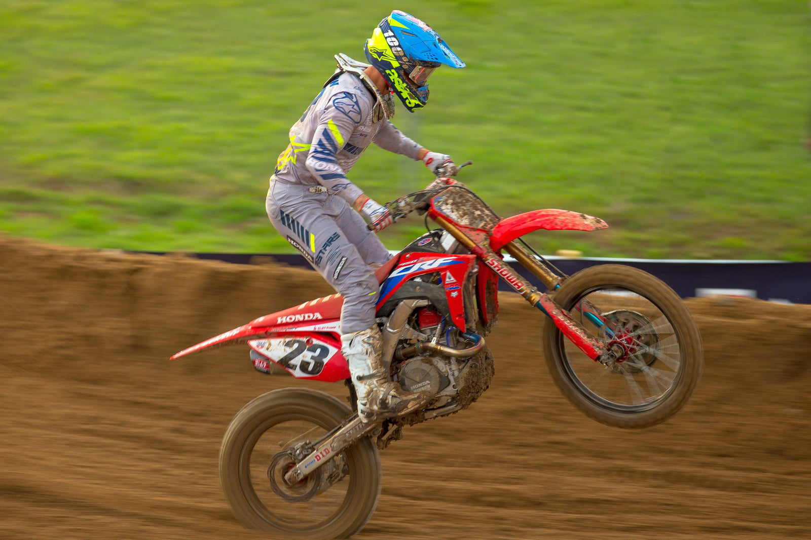 Sexton & Barcia sur le podium 450mx à Redbud I