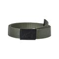 Alpinestars Ageless Web-Gürtel, Military Green und Schwarz, mit gewebtem Polypropylen-Gurtband und schwarzer Metall-Klemmschnalle mit geprägtem Stern-Logo, lässiges Sport-Accessoire