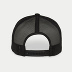 Alpinestars Flag Snapback pet, Military Black, achteraanzicht met zwarte stretch mesh panelen en verstelbare kunststof snapback-sluiting, casual streetwear accessoire