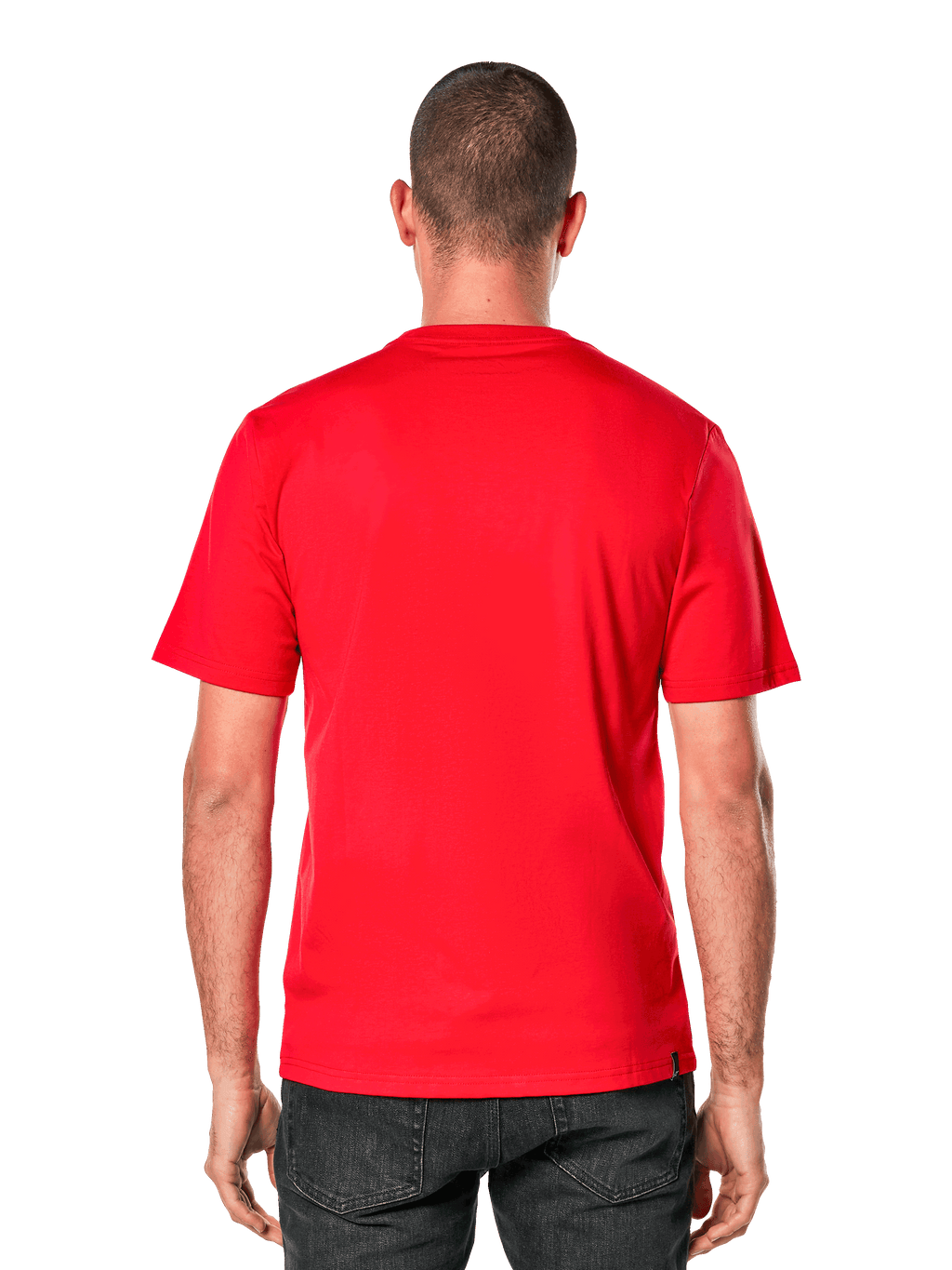 Alpinestars Ageless 2.0 CSF Tee, T-shirt met korte mouwen, achteraanzicht, rood, casual op de motorsport geïnspireerde sportkleding