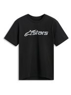 Alpinestars Blaze 2.0 CSF Tee, T-shirt met korte mouwen, zwart, wit en grijs grafisch logo op de voorzijde, casual motorsport sportkleding
