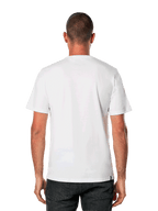 Alpinestars Betteryet CSF Tee, wit T-shirt met korte mouwen, achteraanzicht, Cut and Sew-pasvorm, casual motorsport sportkleding