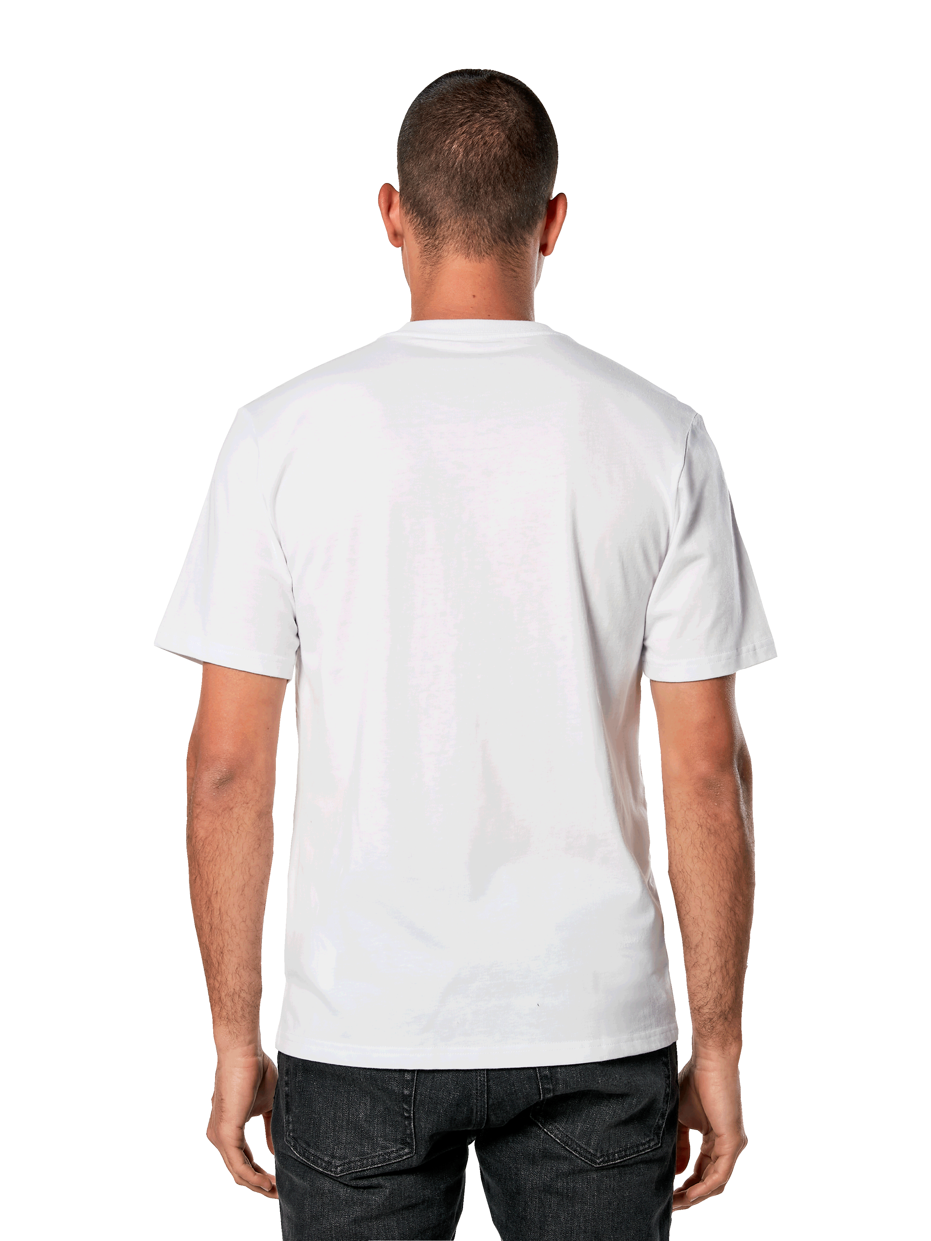 Alpinestars Galun CSF Tee, T-shirt met korte mouwen, wit, effen achteraanzicht, casual sportkleding streetwear