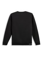 Alpinestars Positive Crew, zwart sportswear sweatshirt, achteraanzicht met een strak katoen-blend pullover-ontwerp, geribbelde zoom en manchetten
