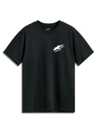 Alpinestars Formulate CSF Tee, t-shirt met korte mouwen, zwart, wit Astars-logo op de borst, casual motorsport-sportkleding