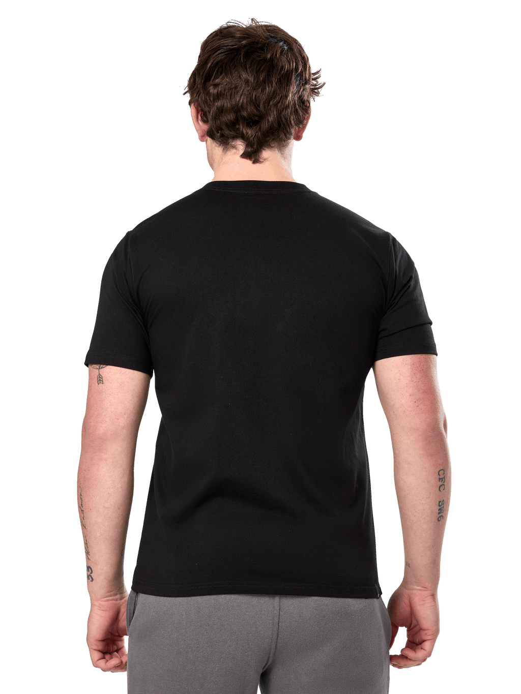 Alpinestars Prevail CSF Tee, T-shirt met korte mouwen, zwart, achteraanzicht met effen design, casual motorsport streetwear