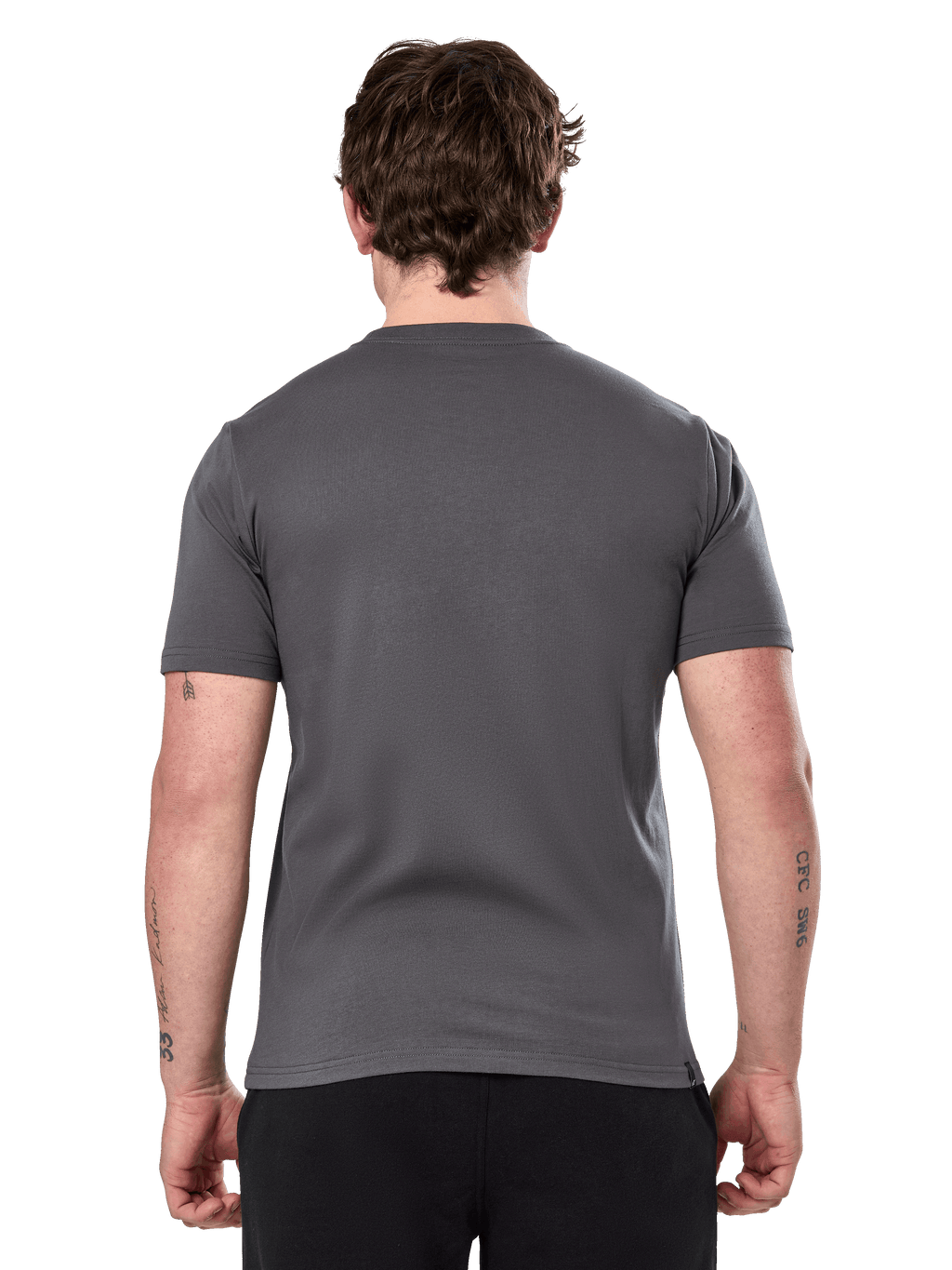 Alpinestars Prevail Csf Tee, T-shirt met korte mouwen, antraciet, effen achterkant, casual motorsport-geïnspireerde streetwear
