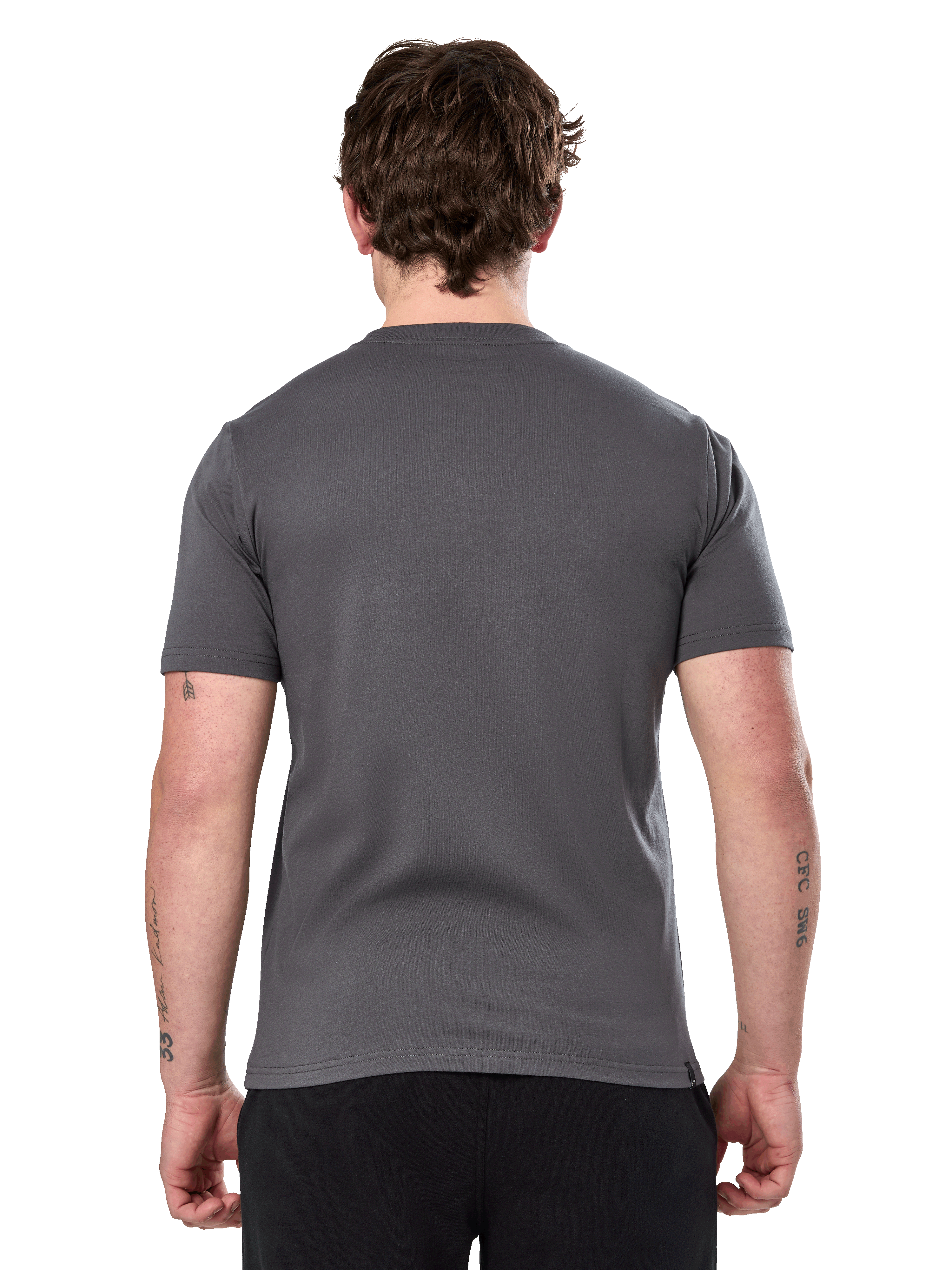 Alpinestars Prevail Csf Tee, T-shirt met korte mouwen, antraciet, effen achterkant, casual motorsport-geïnspireerde streetwear