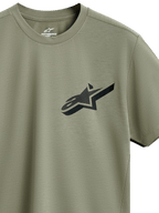Alpinestars Attrition Performance Tee, T-shirt met korte mouwen, lichtgroen, zwart Astars-logo met getextureerd patroon op de borst, duurzame vochtafvoerende prestatiestof