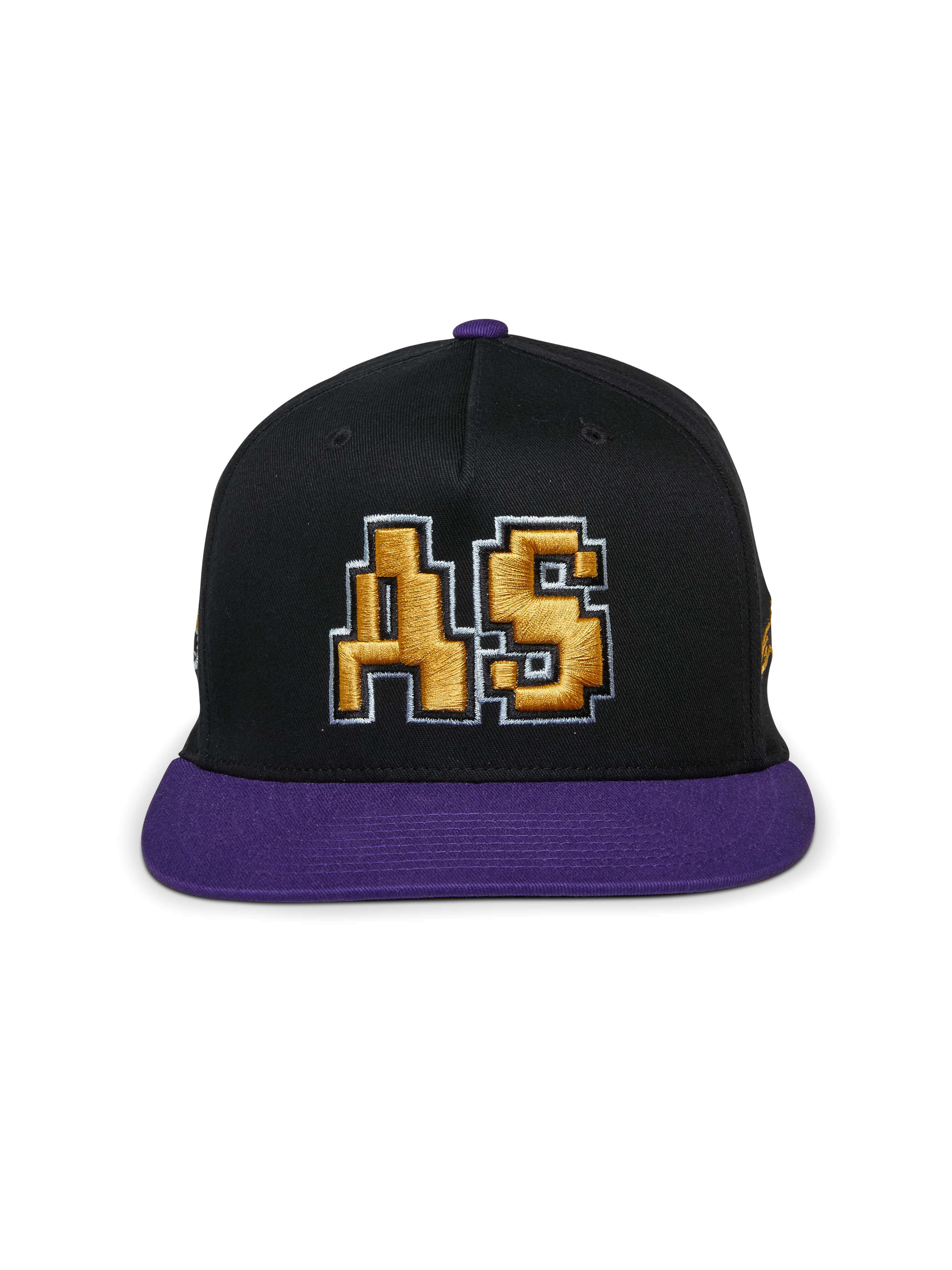 Alpinestars Franchise pet, zwart-paarse pet met platte klep, gestructureerde kroon met paarse klep en knoop bovenop, voorzien van een goud 3D-geborduurd "AS"-logo op de voorkant, casual motorsport-geïnspireerde streetwear