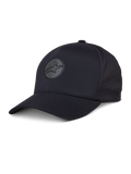 Alpinestars Apex pet, zwarte baseballcap met gebogen klep, reflecterend rond ster-logo, geperforeerde zijpanelen voor ventilatie, technische sportkleding