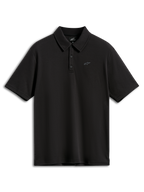 Alpinestars Impetus Sport Polo, polo shirt met korte mouwen, zwart, voorzien van een klein grijs Astars-logo op de borst, sluiting met drie knopen en een zelfkraag, casual sportkleding