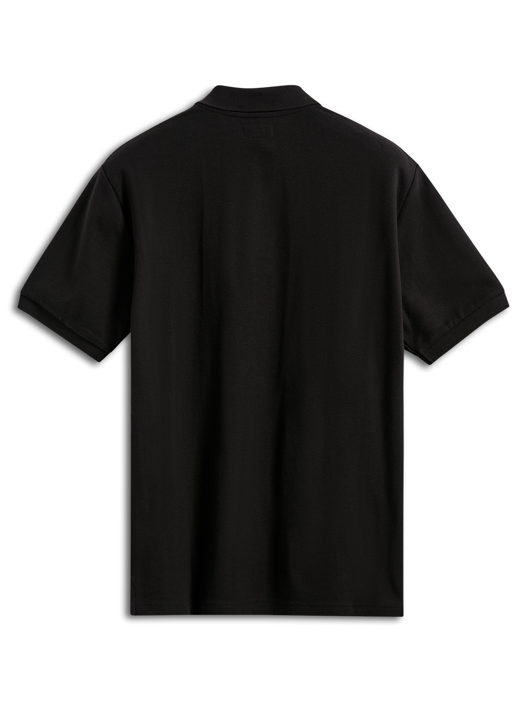 Alpinestars Endeavor Classic Polo, polo shirt met korte mouwen, zwart, achteraanzicht, klassieke piqué stof met geribde kraag en manchetten, casual motorsport sportkleding