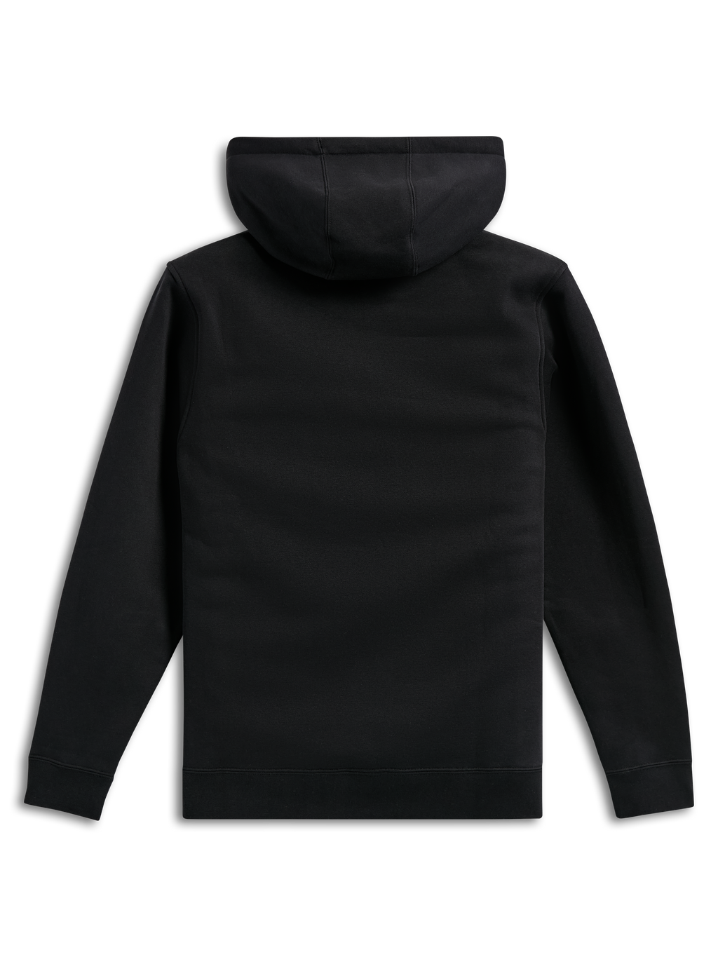 Alpinestars Ellipsoid Hoodie, zwart, achteraanzicht, effen pullover fleece, casual streetwear, sweatshirt met capuchon met geribde manchetten en zoom
