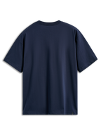 Alpinestars Aplomb Oversized CSF Tee, T-shirt met korte mouwen, marineblauw, achteraanzicht, relaxte oversized pasvorm, effen ontwerp met een klein logolabel aan de onderzoom, casual sportkleding