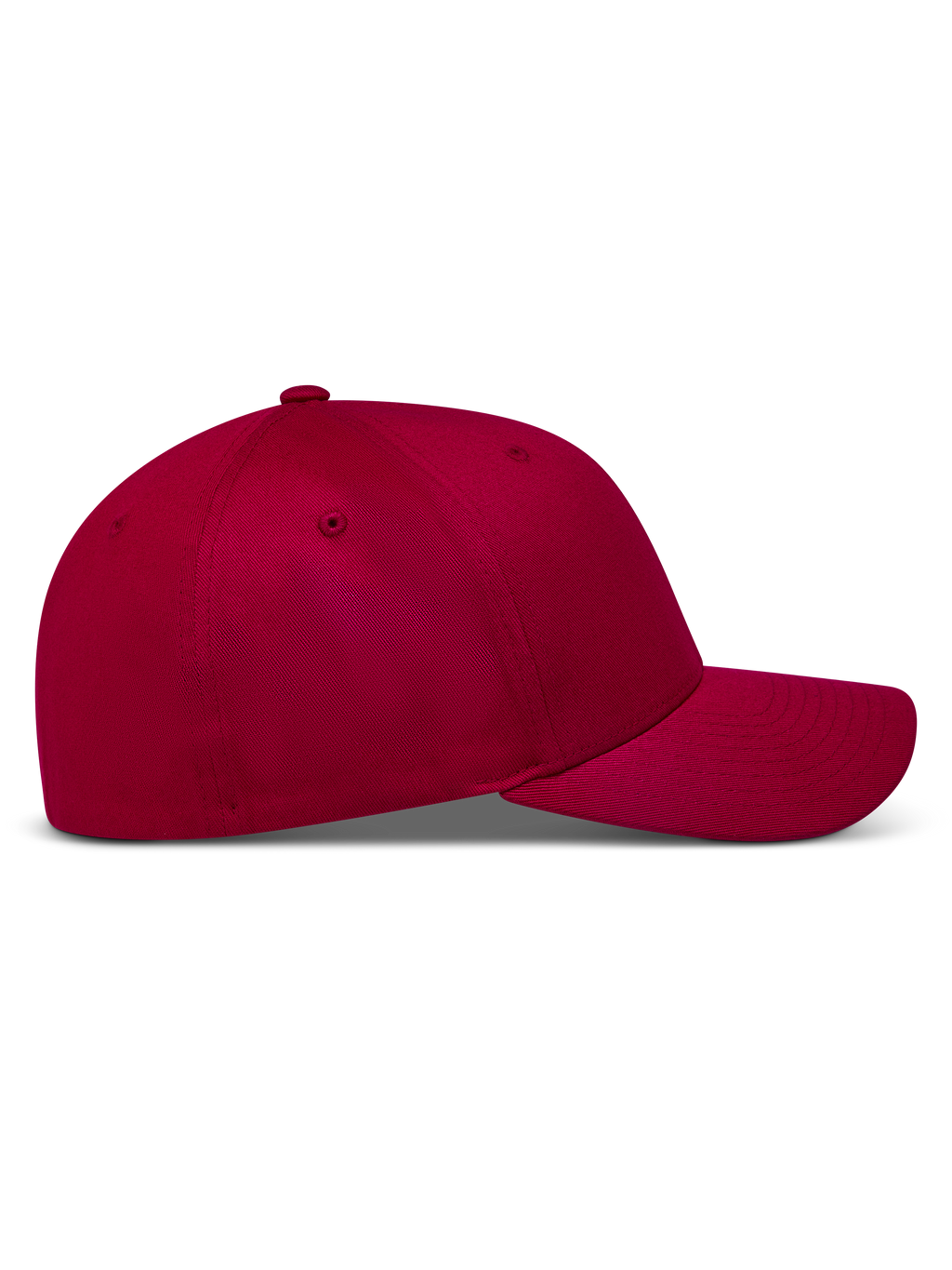 Alpinestars Pivot Hat, Dark Red Sportswear Cap, side view featuring a curved bill, structured crown, and twill fabric.