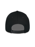 Alpinestars Lucid Snapback pet, zwart, achteraanzicht, met verstelbare snapback-sluiting en klein Astars-logolabel, gestructureerde kroon, casual op motorsport geïnspireerd hoofddeksel