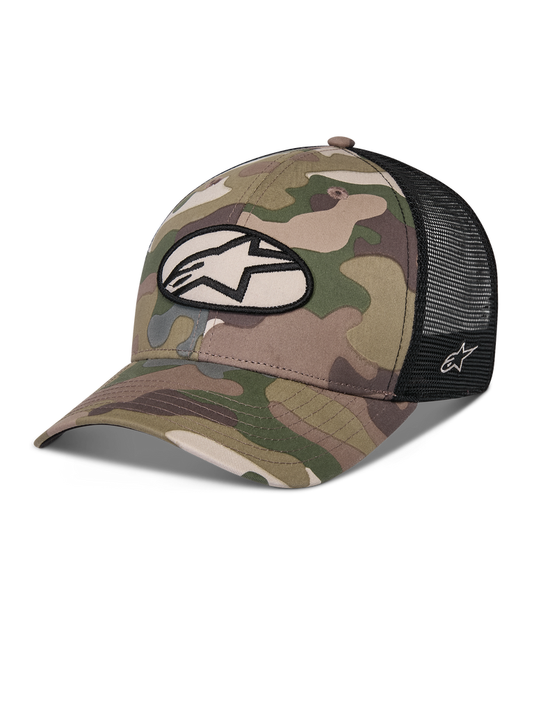 Oblique Camo Trucker-Hut