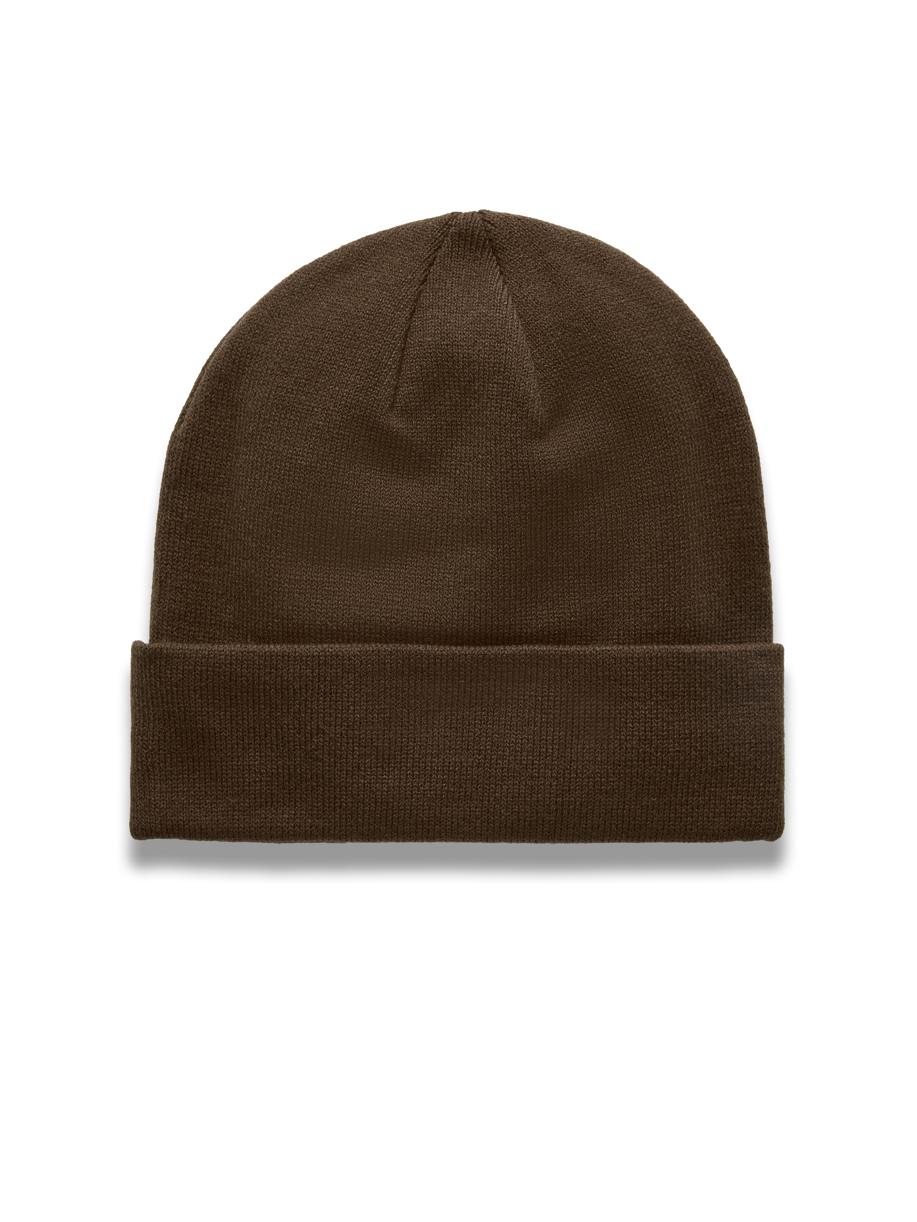 Alpinestars Augment Cuff Beanie, brown knit jersey stitch sportswear hat with a deep fit and classic folded cuff.
