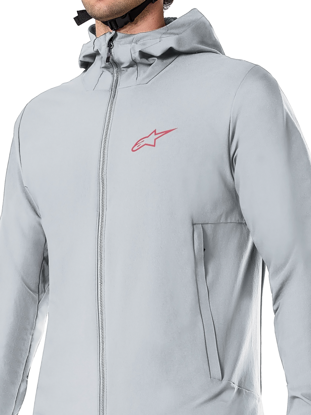 Alpinestars A-Dura Thermal Jacket, thermojas, Titanium grijs, met een met fleece gevoerde capuchon en zakken met ritssluiting, lichtgewicht PrimaLoft-isolatie voor mountainbiken en off-road rijden in koud weer