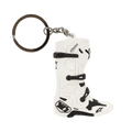 Alpinestars New Tech 10 Boot Schlüsselanhänger, Miniatur-3D-Motocross-Stiefel, Weiß und Schwarz, mit detaillierten Riemen und Branding, Metallring und Kette, Motorsport-inspiriertes Accessoire