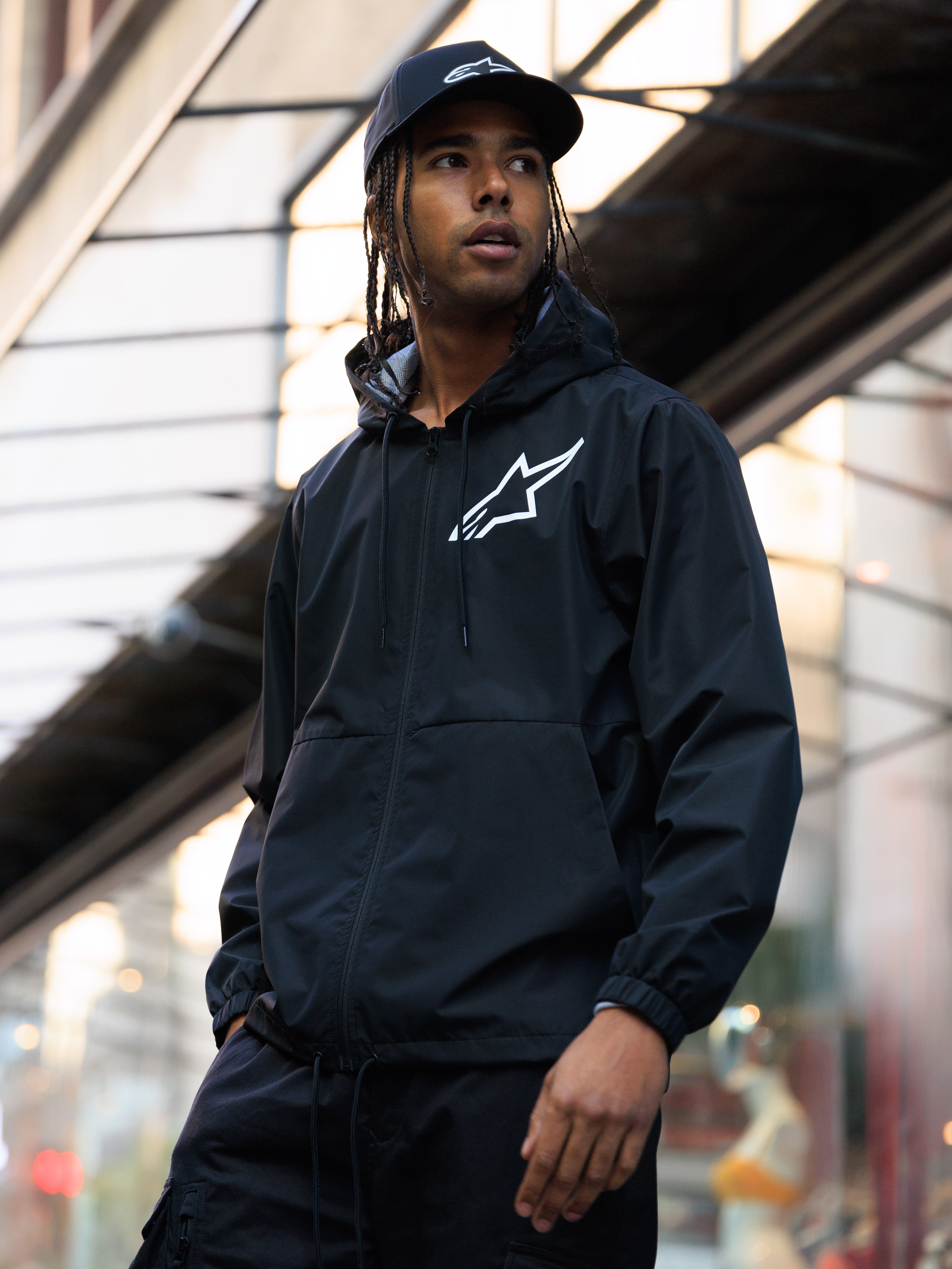 ジャケット・アウター [STAR CRUISE] Windbreaker Speeder Chromium Windbreak - Black Sportswear Jacket | Alpinestars®