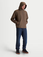 Alpinestars Overhaul Racer Jacket, Lightweight Sportswear Jacket for Everyday Wear, Walnut Brown, Men's Hooded Casual Outerwear with Mesh-Lined Body and Small Astars Chest Logo.
