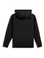 Alpinestars Harken Hoodie, pullover fleece hoodie, zwart, achteraanzicht, met geribbelde boorden en zoom, casual streetwear geïnspireerd op de motorsport