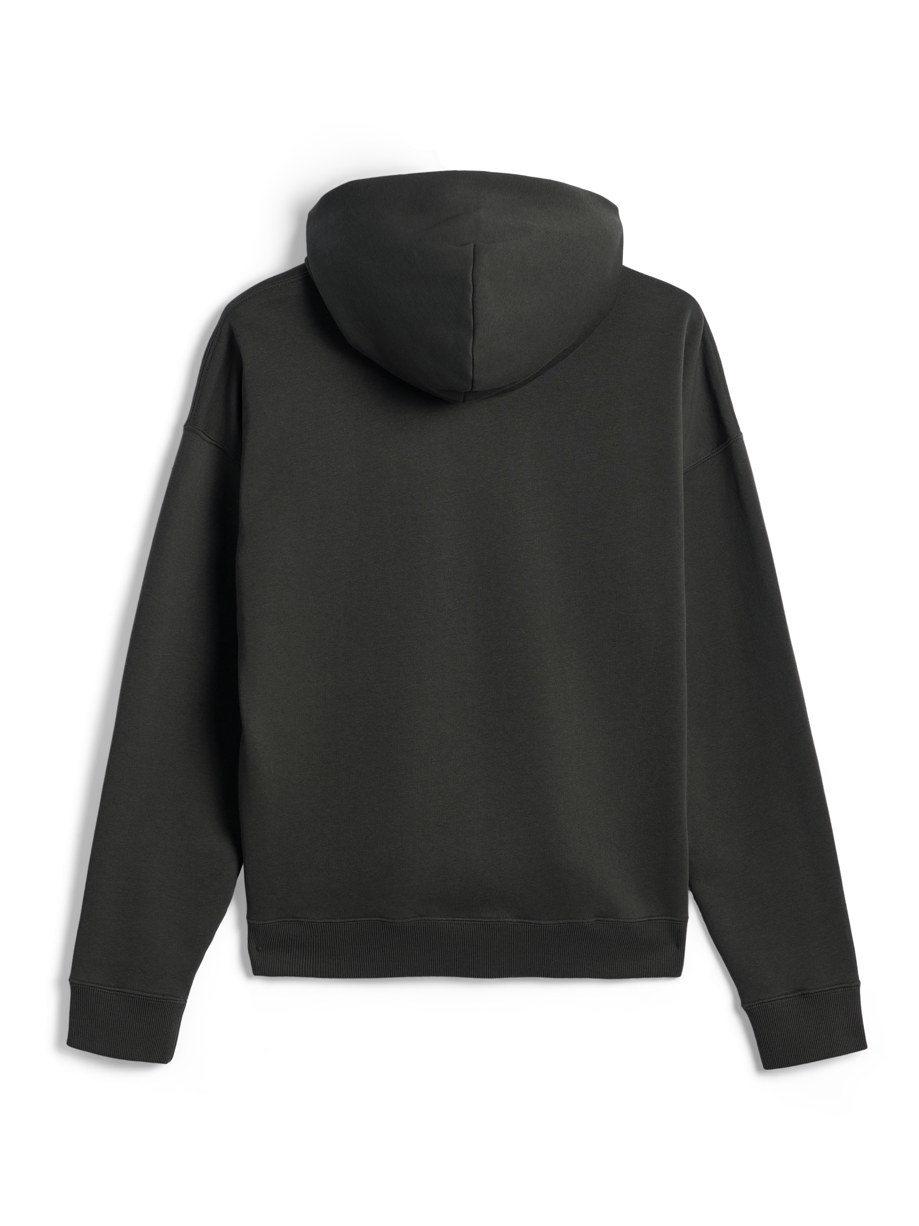 Alpinestars Essentials Ageless Zip Hoodie, achteraanzicht, Off Black, hoodie met volledige rits, ontspannen pasvorm met geribbelde manchetten en zoom, stone-washed fleece, minimalistisch casual sportswear design