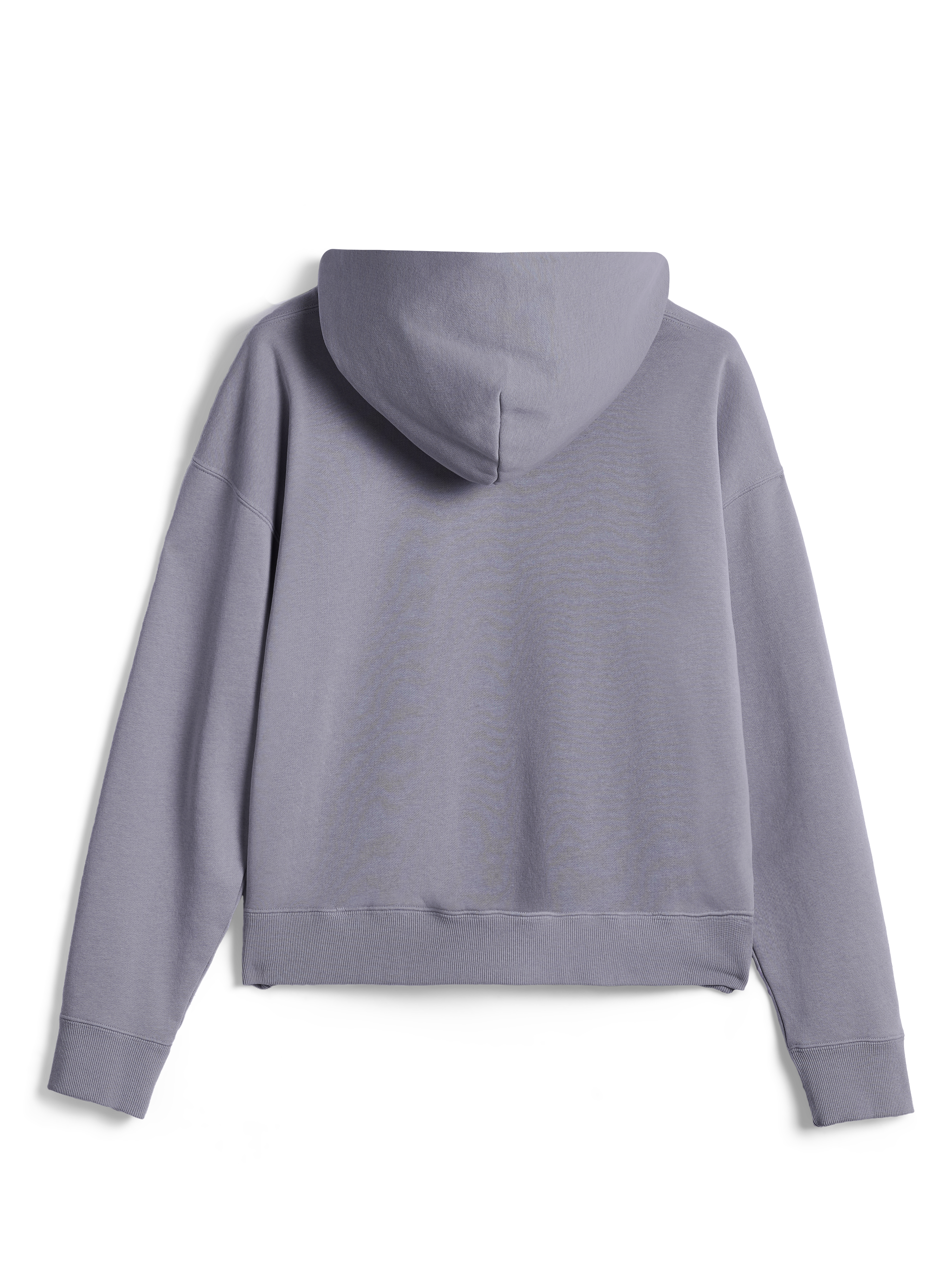Alpinestars Essentials Ageless Zip Hoodie, achteraanzicht, zilver, casual fleece streetwear, ontspannen pasvorm, geribbelde manchetten en zoom, stone wash afwerking